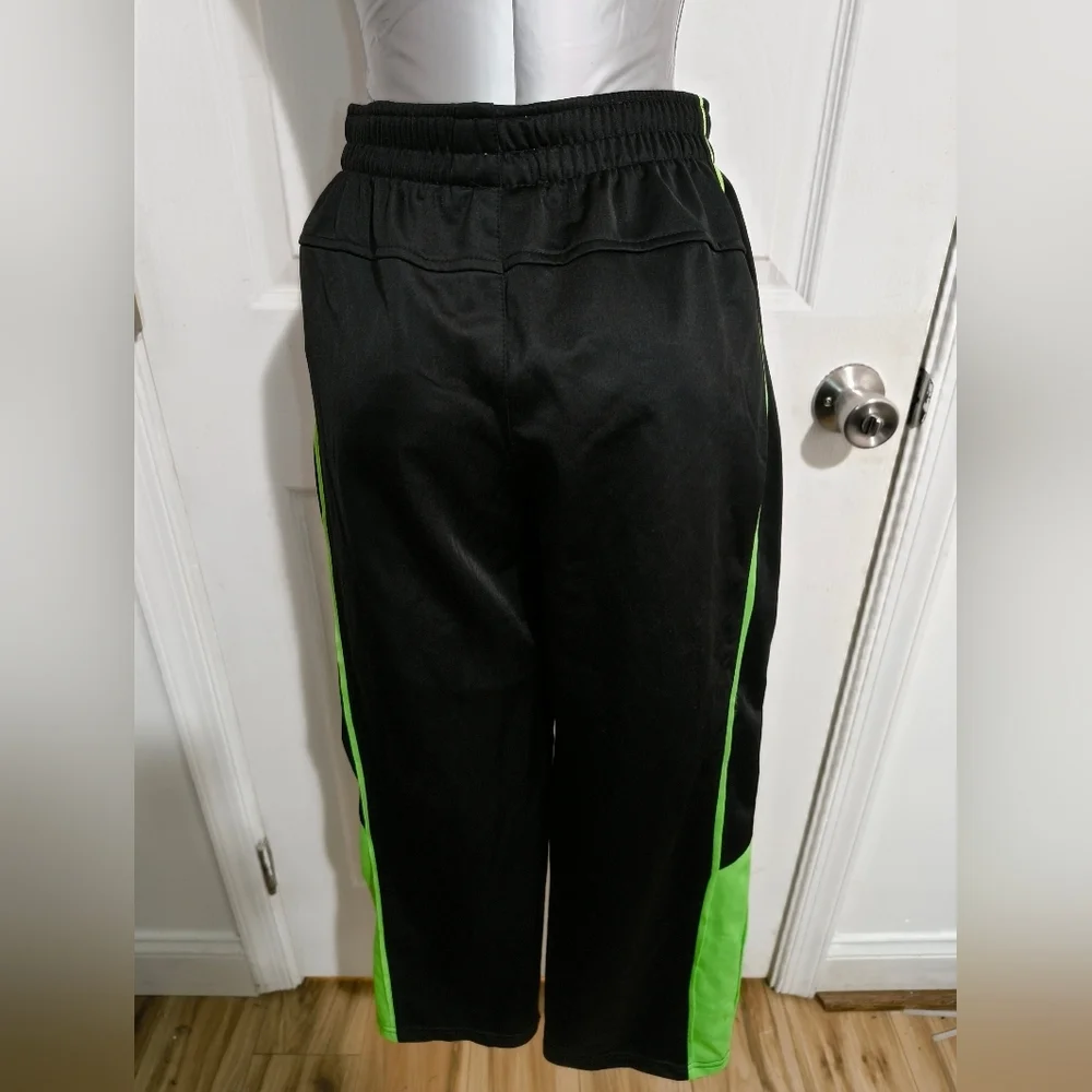 STARTER Black and Green Joggers with Neon Accents 62